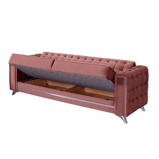 Porto Sofa Set 3`er + 2`er + Sessel 1121 - S.Beige Silber