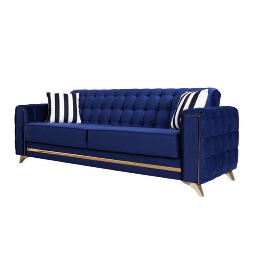 Porto Sofa Set 3`er + 2`er + Sessel 1121 - S.Beige Silber