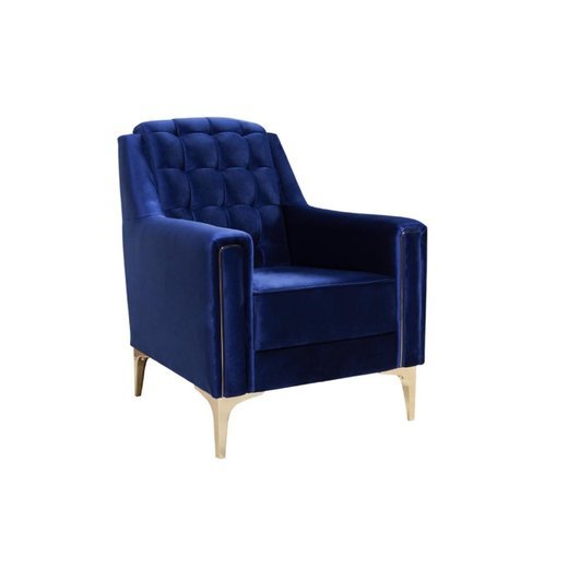 Porto Sofa Set 3`er + Sessel 1109 - Blau Gold