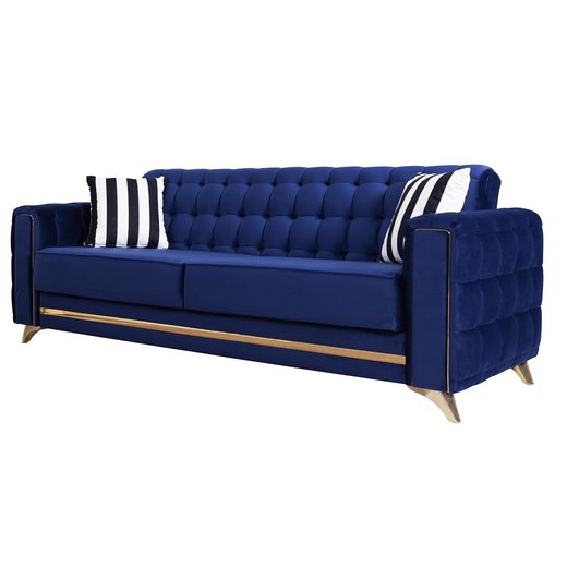 Porto Sofa Set 3`er + 3`er + Sessel 1100 - Beige Gold