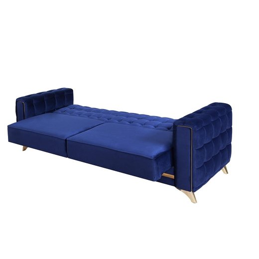 Porto Sofa Set 3`er + 3`er + Sessel 1103 - Senfgelb Gold
