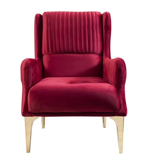 Viyana Sofa Set Sessel 1130 - Bordo Gold mit Muster/Emblem