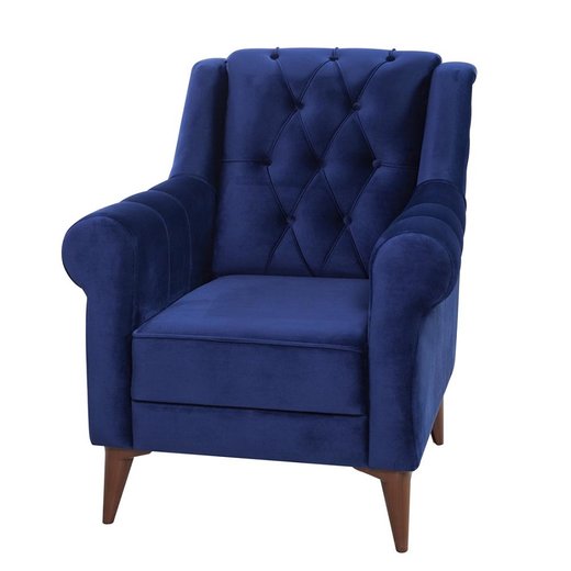 skp Sofa Set 3 Sitzer 1108 - Grau Nussbaum