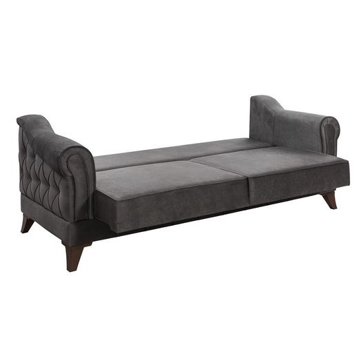 Üsküp Sofa Set 2 Sitzer 1103 - Senfgelb Schwarz