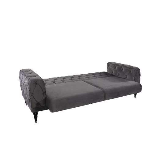 Roma Sofa Set 3`er + 3`er + Sessel 1132 - Dunkelblau Schwarz/Silber