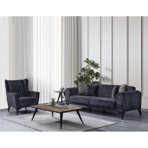 Ventola Sofa Set 3`er + 3`er + Sessel 1130 - Bordo