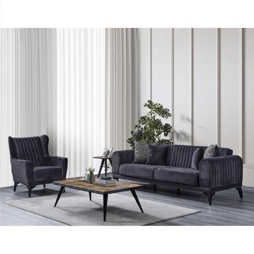 Ventola Sofa Set 3`er + 3`er + 2X Sessel 1100 - Beige