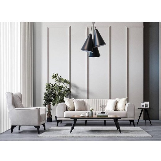 Ventola Sofa Set 3`er + 3`er + 2X Sessel 1132 - Dunkelblau