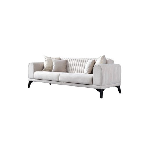 Ventola Sofa Set 3`er + 3`er + 2X Sessel 1134 - Hellbraun