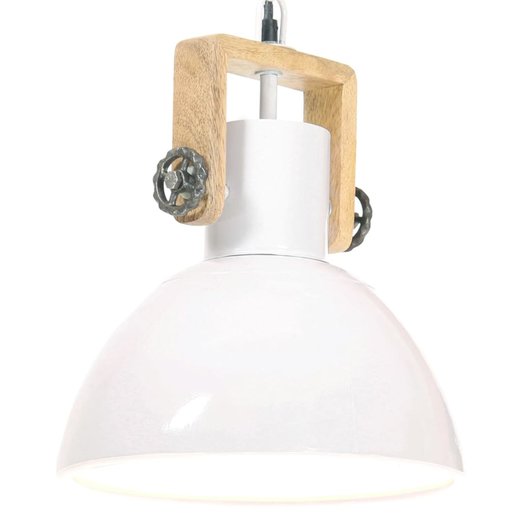 Hngelampe Industriestil 25 W Wei Rund 30 cm E27