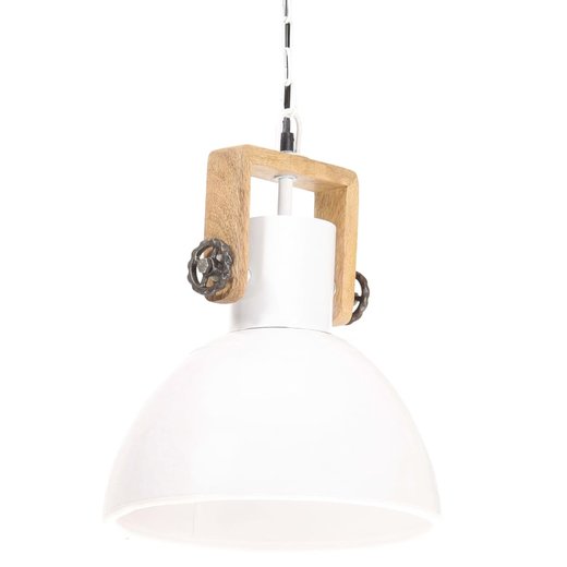 Hngelampe Industriestil 25 W Wei Rund 30 cm E27