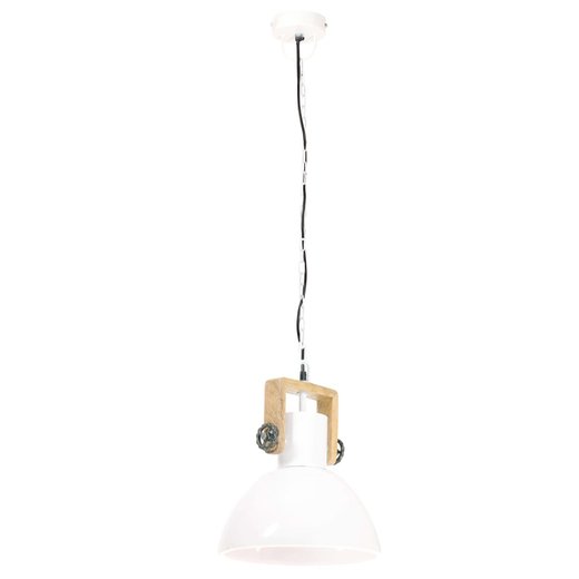 Hngelampe Industriestil 25 W Wei Rund 30 cm E27