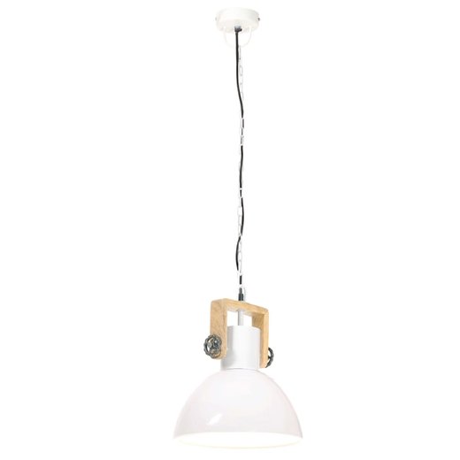Hngelampe Industriestil 25 W Wei Rund 30 cm E27
