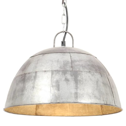 Hngelampe Vintage Industriestil 25 W Silbern Rund 41 cm E27