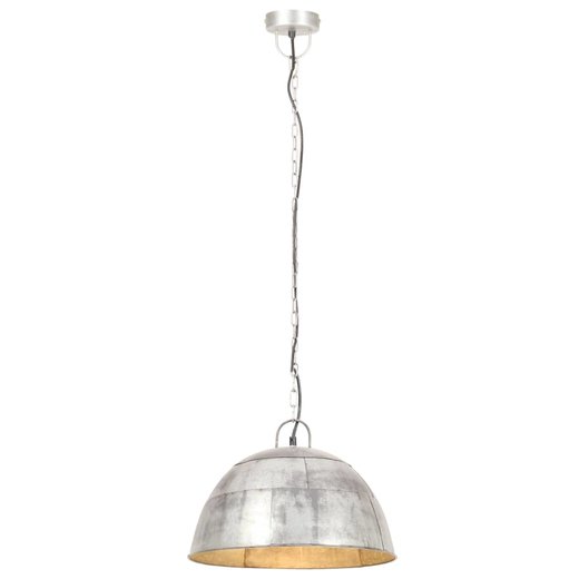 Hngelampe Vintage Industriestil 25 W Silbern Rund 41 cm E27