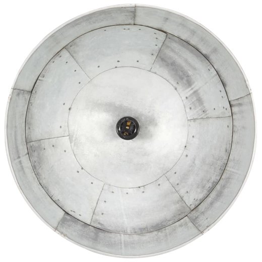 Hngelampe Vintage Industriestil 25 W Silbern Rund 41 cm E27