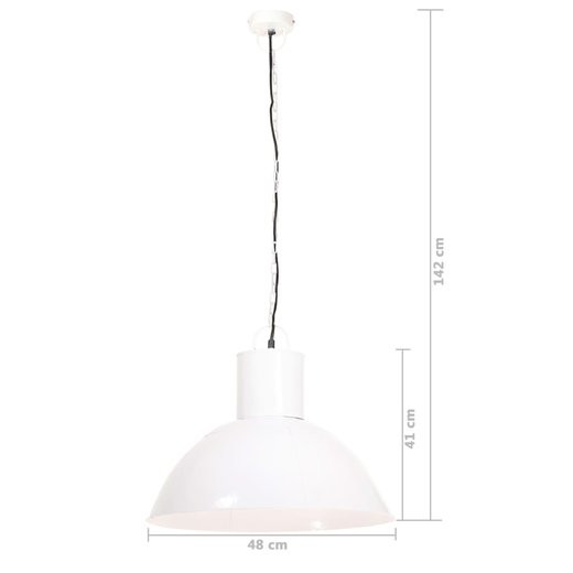 Hngelampe 25 W Wei Rund 48 cm E27