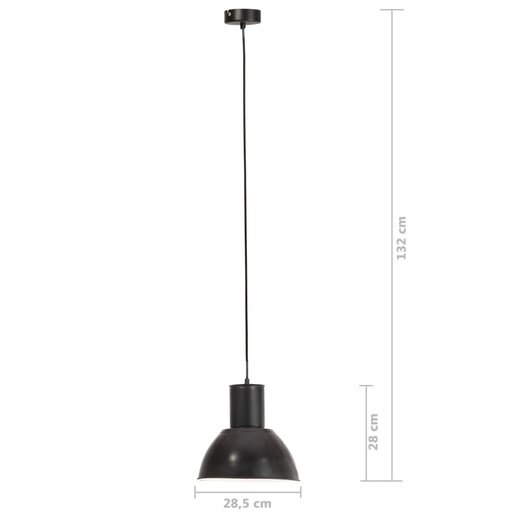 Hngelampe 25 W Schwarz Rund 28,5 cm E27