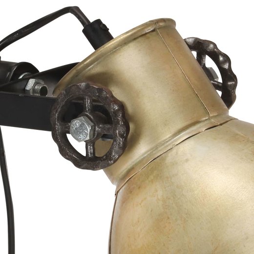 Stehlampe 2-flammig Messing E27 Gusseisen