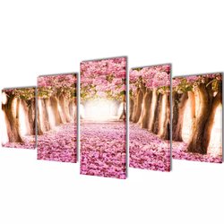 Bilder Dekoration Set Kirschblte 100 x 50 cm
