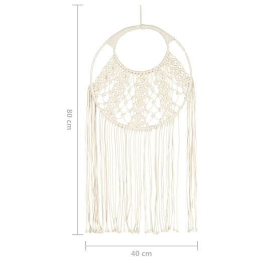 Makramee Wandbehang 40x80 cm Baumwolle
