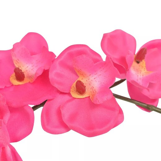Knstliche Orchidee mit Topf 30 cm Rot