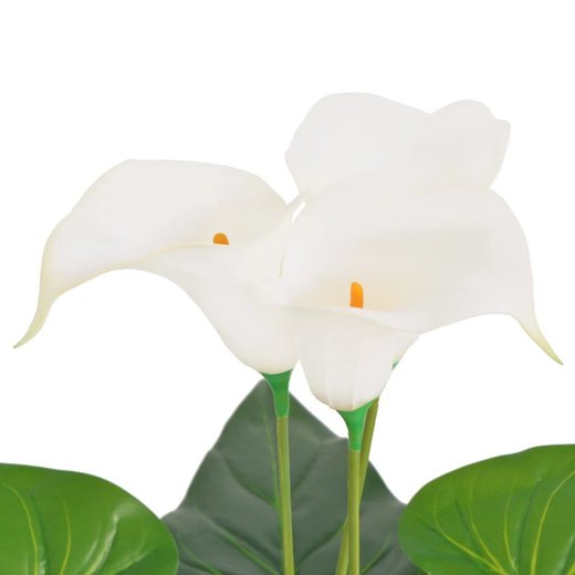 Knstliche Calla-Lilie mit Topf 45 cm Wei