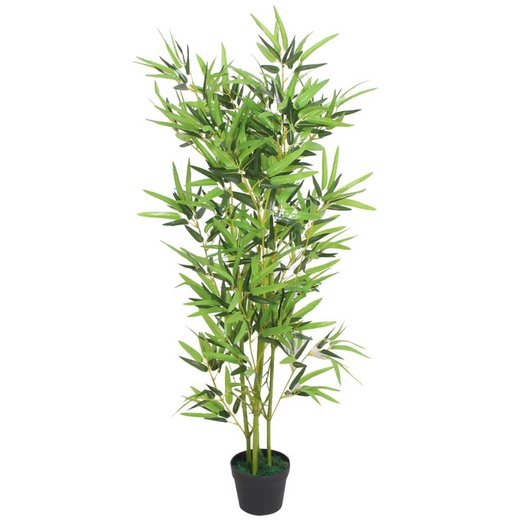 Knstliche Bambuspflanze mit Topf 120 cm Grn