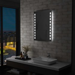 Badezimmer-Wandspiegel mit LED 60 x 80 cm