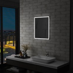 Badezimmer-Wandspiegel mit LED 50 x 60 cm