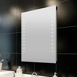 Badspiegel mit LED-Leuchten 50×60 cm