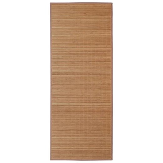 Rechteckig Brauner Bambusteppich 150 x 200 cm