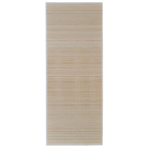 Teppich Bambus 100 x 160 cm Natur