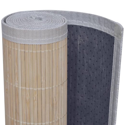 Teppich Bambus 100 x 160 cm Natur