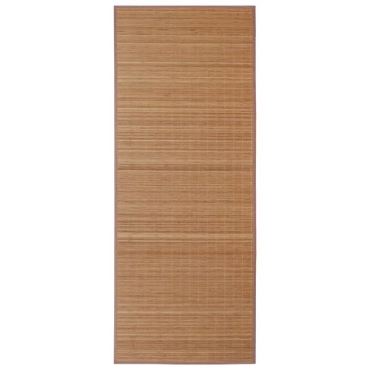 Teppich Bambus 100 x 160 cm Braun