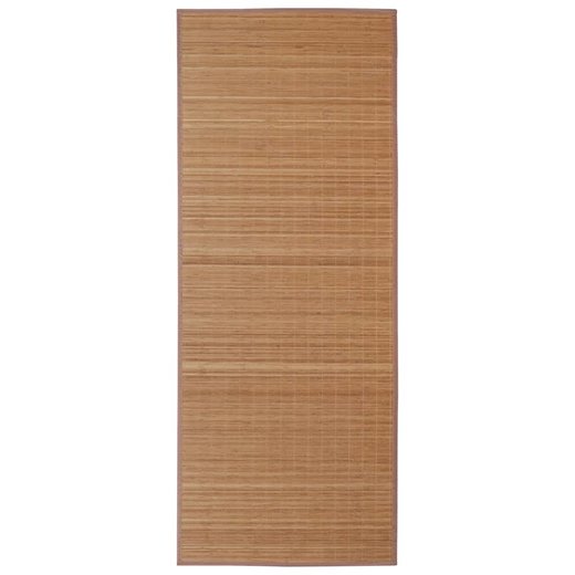 Teppich Bambus 160 x 230 cm Braun