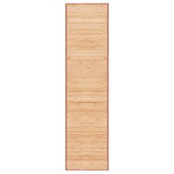 Teppich Bambus 80×300 cm Braun