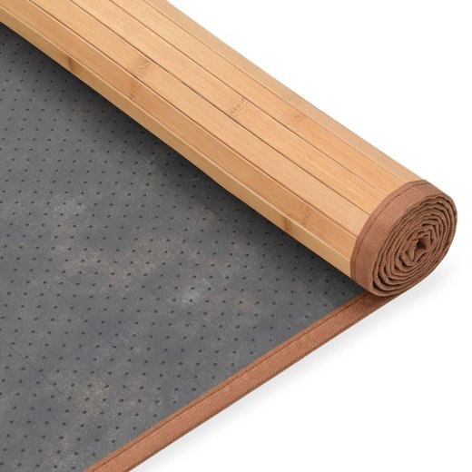 Teppich Bambus 100160 cm Braun