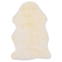 Schaffell-Teppich 6090 cm Wei