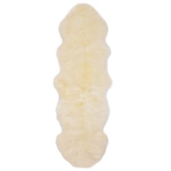 Schaffell-Teppich 60180 cm Wei