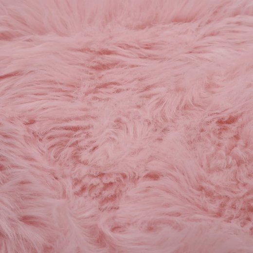 Teppich 60  90 cm Kunstschaffell Rosa