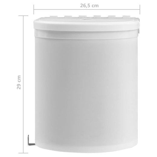 Kchen-Einbau-Mlleimer Kunststoff 12 L