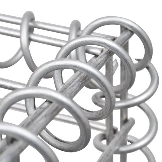 Gabionen-Mlltonnenverkleidung fr 3 Tonnen Stahl 250x100x120cm
