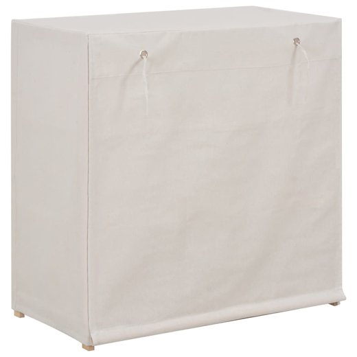 Schuhschrank mit Abdeckung Wei 79 x 40 x 80 cm Stoff