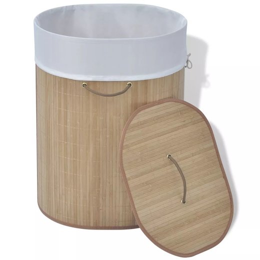 Bambus-Wschekorb Oval Natur