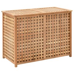 Wschekorb  87,54667 cm Walnuss Massivholz