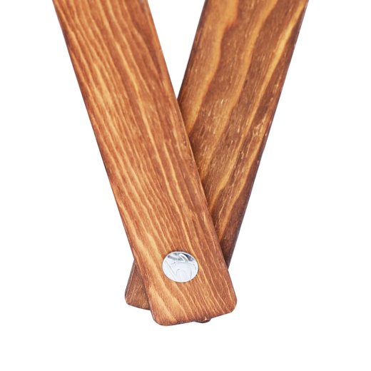 Faltbarer Wschekorb Cremewei Holz und Stoff