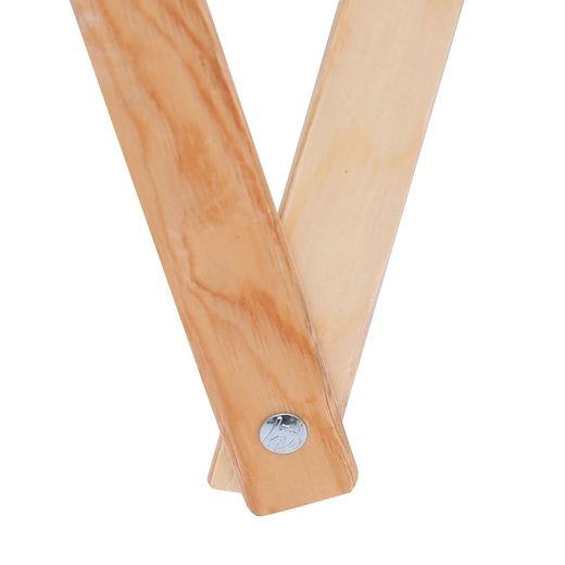 Faltbarer Wschekorb Grau Holz und Stoff