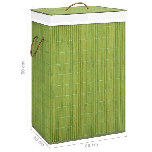 Bambus-Wschekorb Grn 72 L
