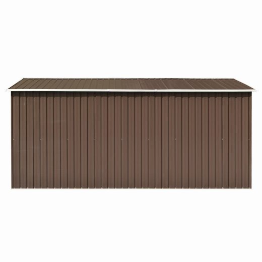 Gerteschuppen 257x392x181 cm Metall Braun